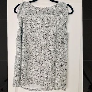 Black and white blouse